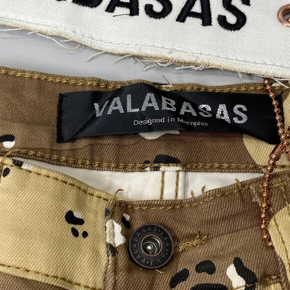 Valabasas Men's Mr. Extendo Super Stacked Flare Jeans Sandstorm Camo Size 30 | S - Picture 10 of 12